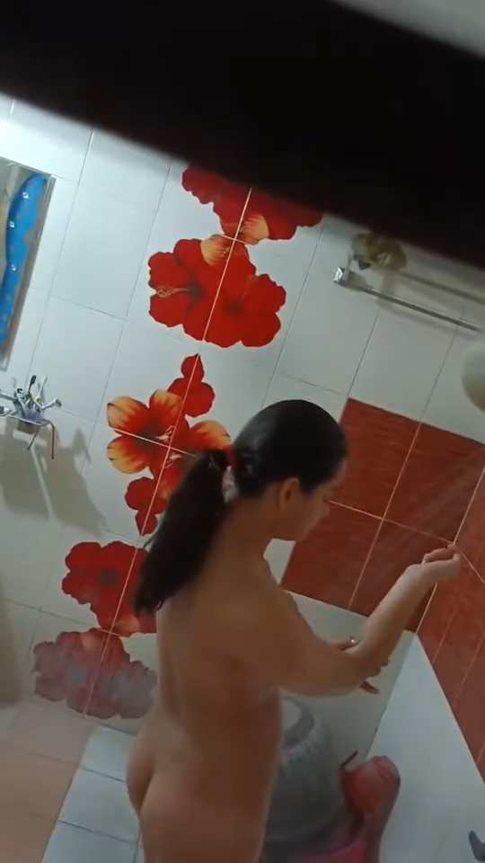Big Boobs Sister Bathing Caught On Cam By Brother