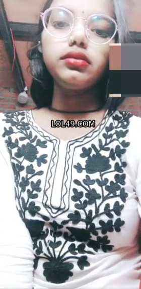 Desi Girl In Glasses Plays With Her Soft Boobs