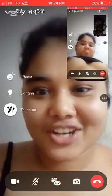 Round Face Chubby Girl Nude On Video Call To Boyfriend