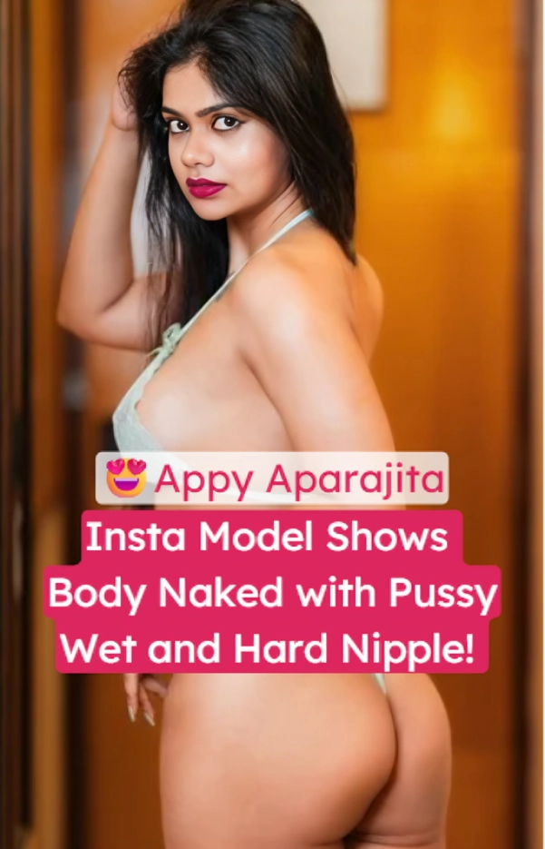 Appy Aparajita open thighs masturbation with a sex toy