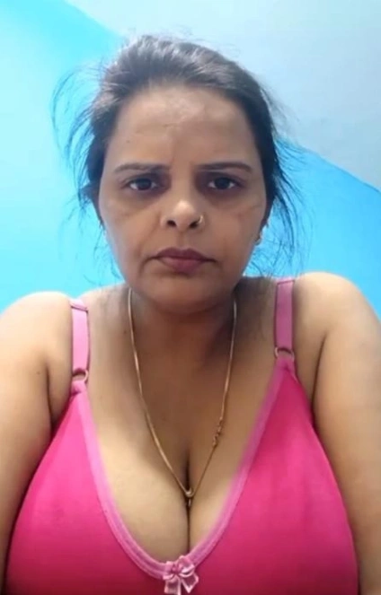 Desi Wife Boob Play in Pink Bra – Pressing and Squeezing