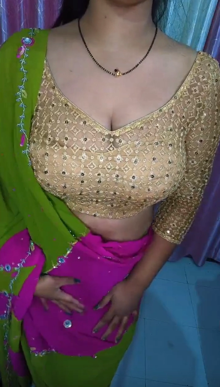 Hot Indian Wife Saree Stripping and Doggy Style Fucking with Hubby