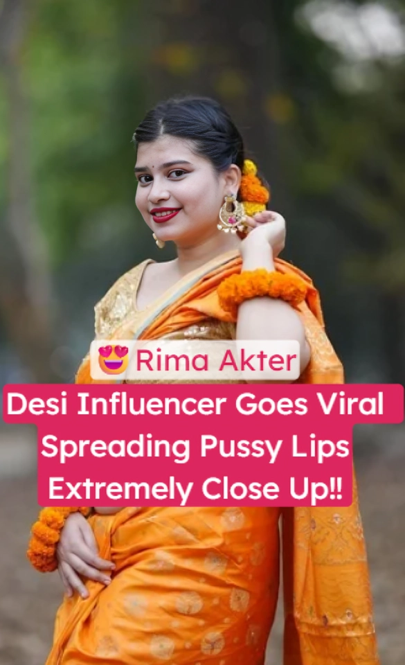 Naked Desi Influencer Rima Akter Spreading Pussy Lips