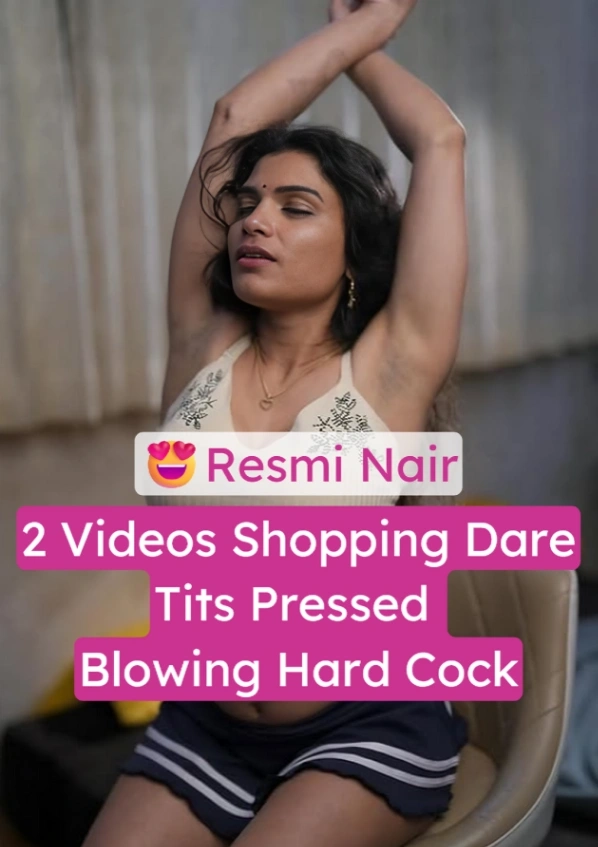 Resmi Nair Shopping Dare Blowing Hard Cock