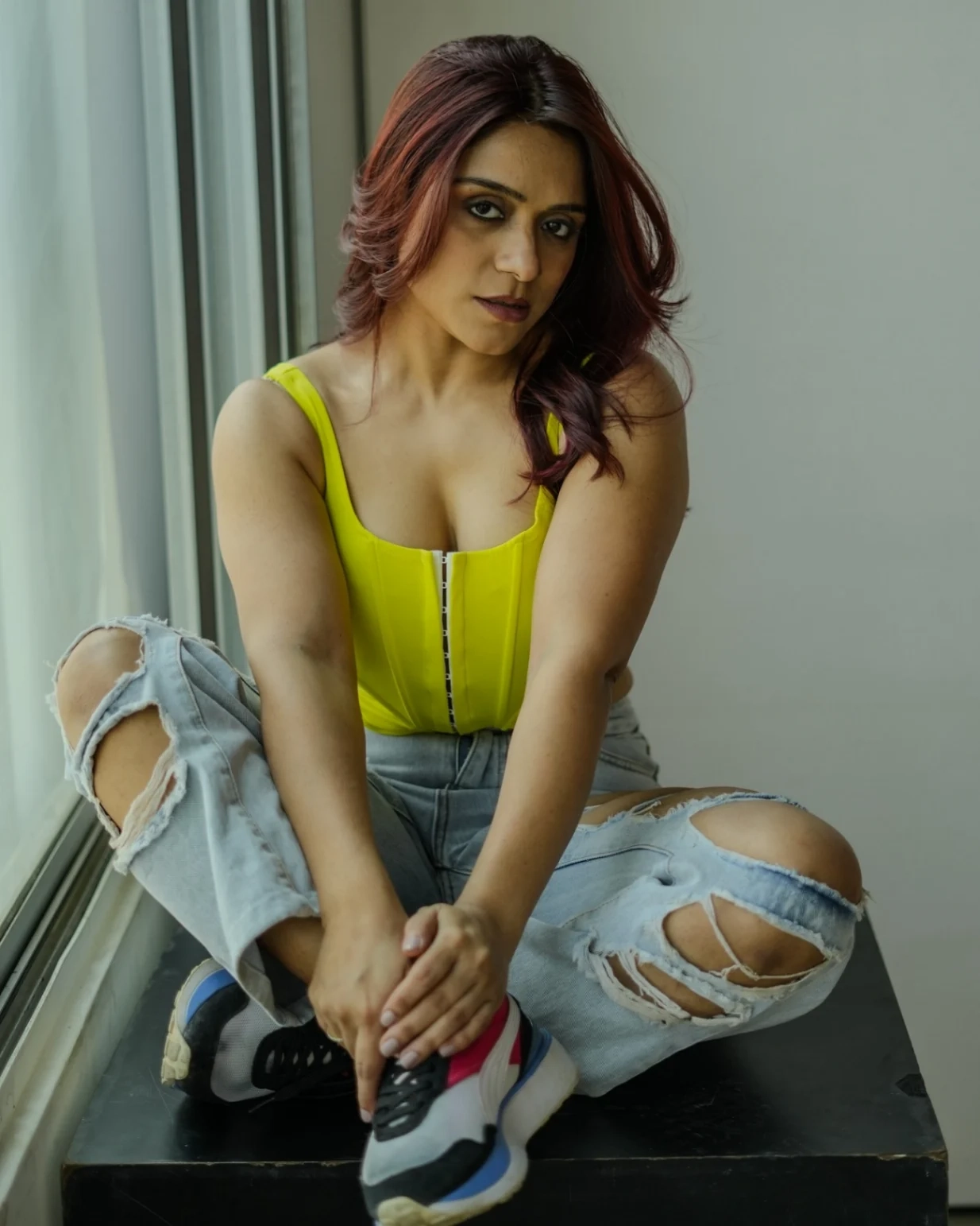 Stylewithplixxi Nude Video Topless in Saree