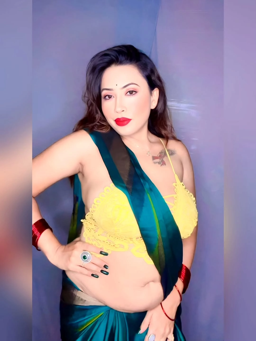 Topless Desi Girl Moumita Licking Cream Off Her Nipples