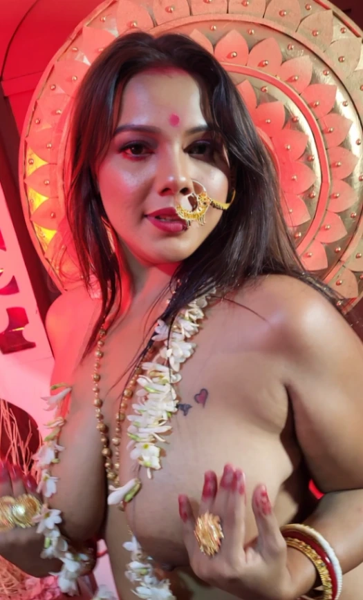 Watch Bengali Milf Barsha Sen Nude Pressing Boobs