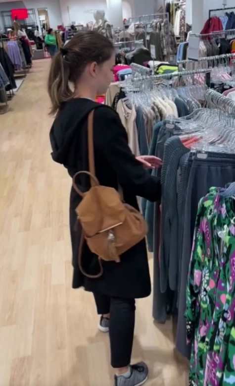 Watch Hot Babe Strip Nude in Public Store Showing Her Boobs and Ass